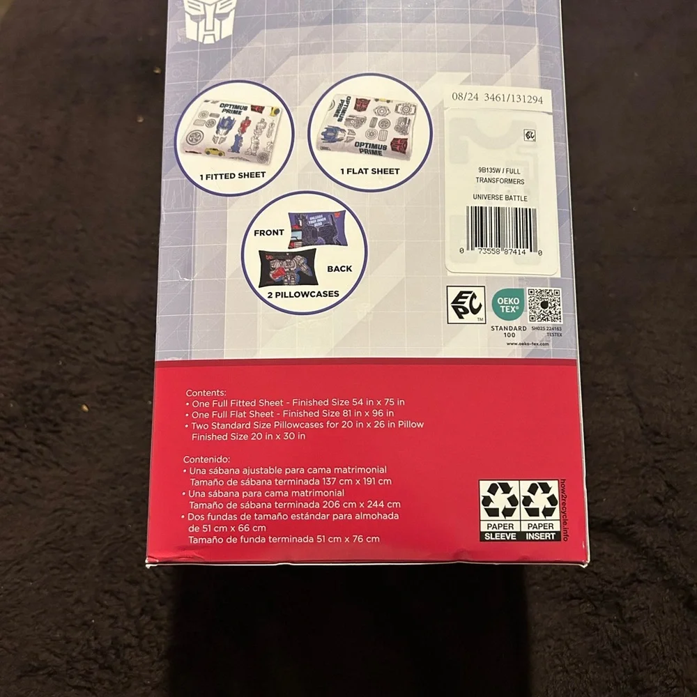Transformers Microfiber 4-Piece‎ Full Sheet Set - Multicolor